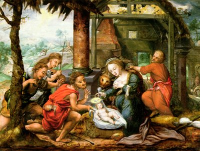 Adoration of the Shepherds by Franz Verbeeck or Verbeecq